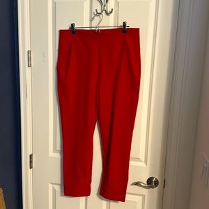 Cabi red ankle length dressy pants